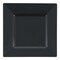 Smarty Had A Party 8" Black Square Plastic Salad Plates (120 Plates), 120PK 6908-CASE - alternate 2